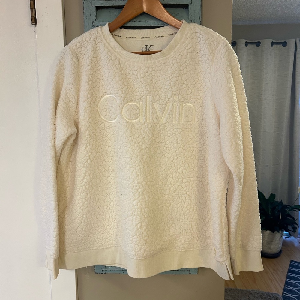 Calvin Klein Women's Cream Polar Fleece